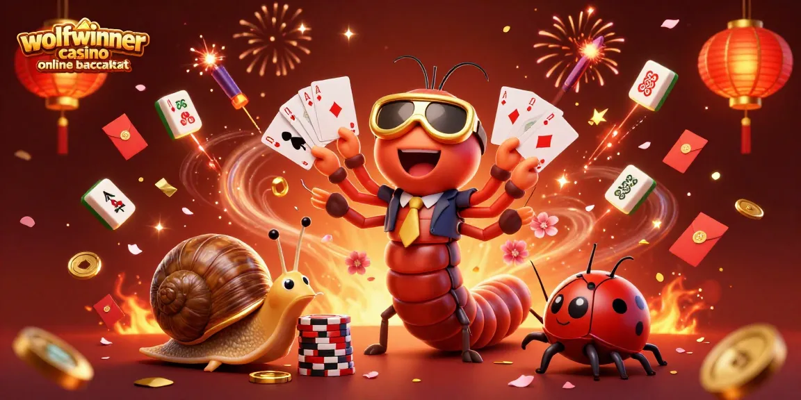 Experience the excitement of wolfwinner casino online baccarat with a colorful, vibrant 3D illustration featuring engaging characters and game elements.