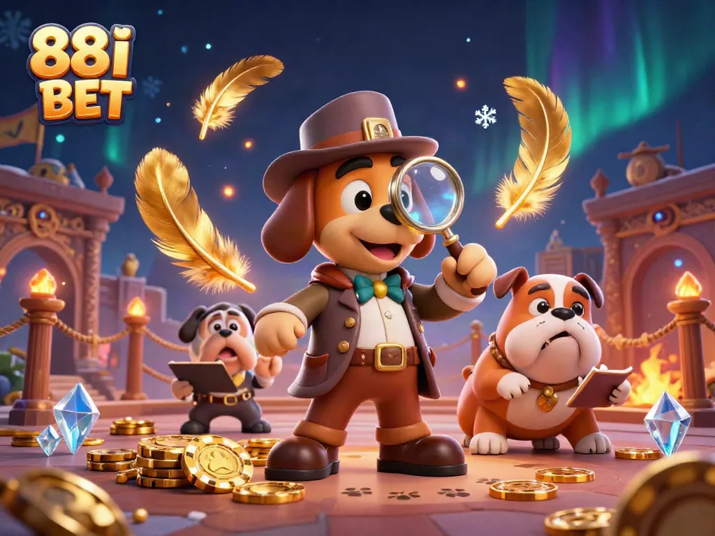 Join the adventure with 88I BET, where a detective bloodhound uncovers poker treasures!